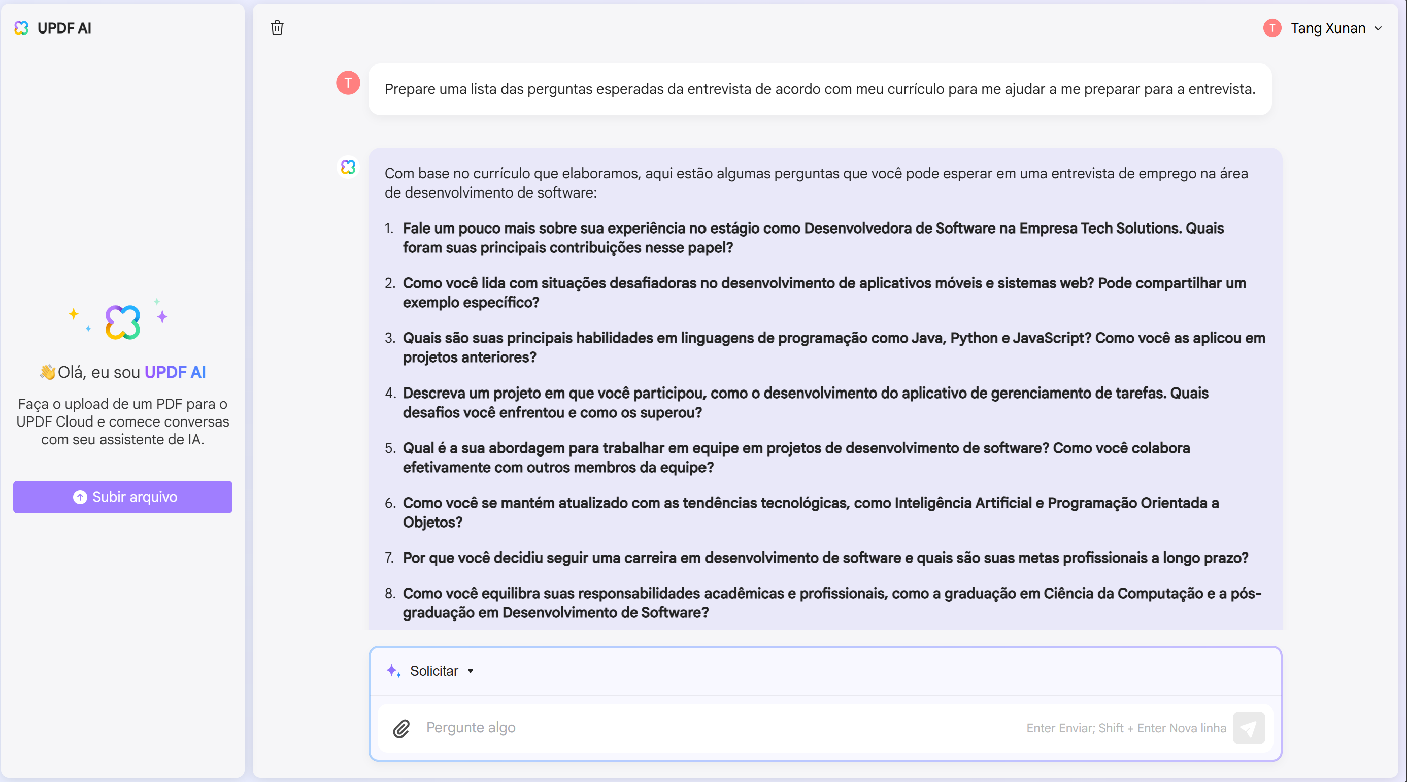 perguntas