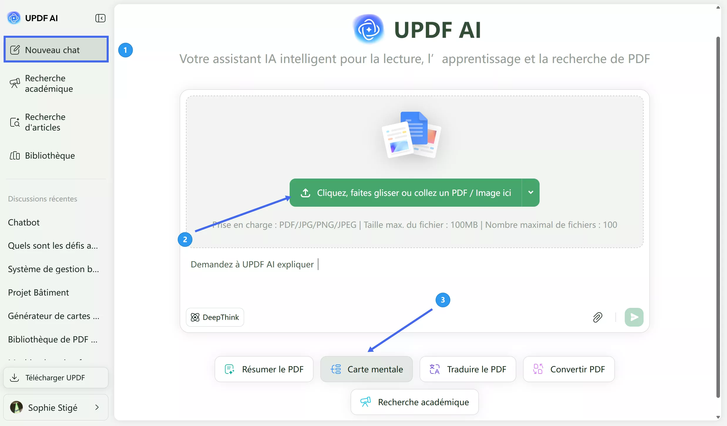 Télécharger un fichier updf ai chat pdf