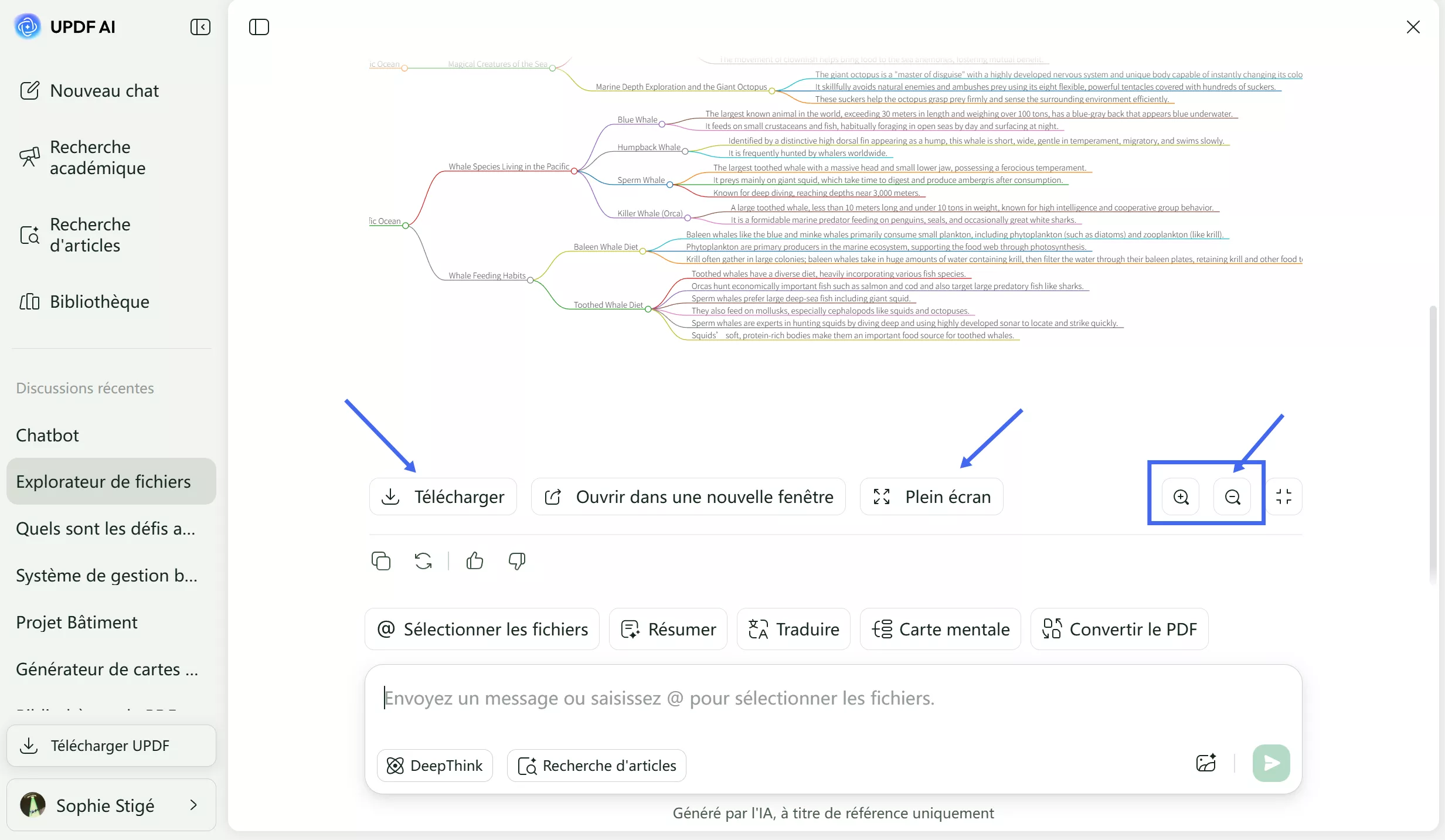 Sélectionnez la plage de pages et cliquez sur Générer.