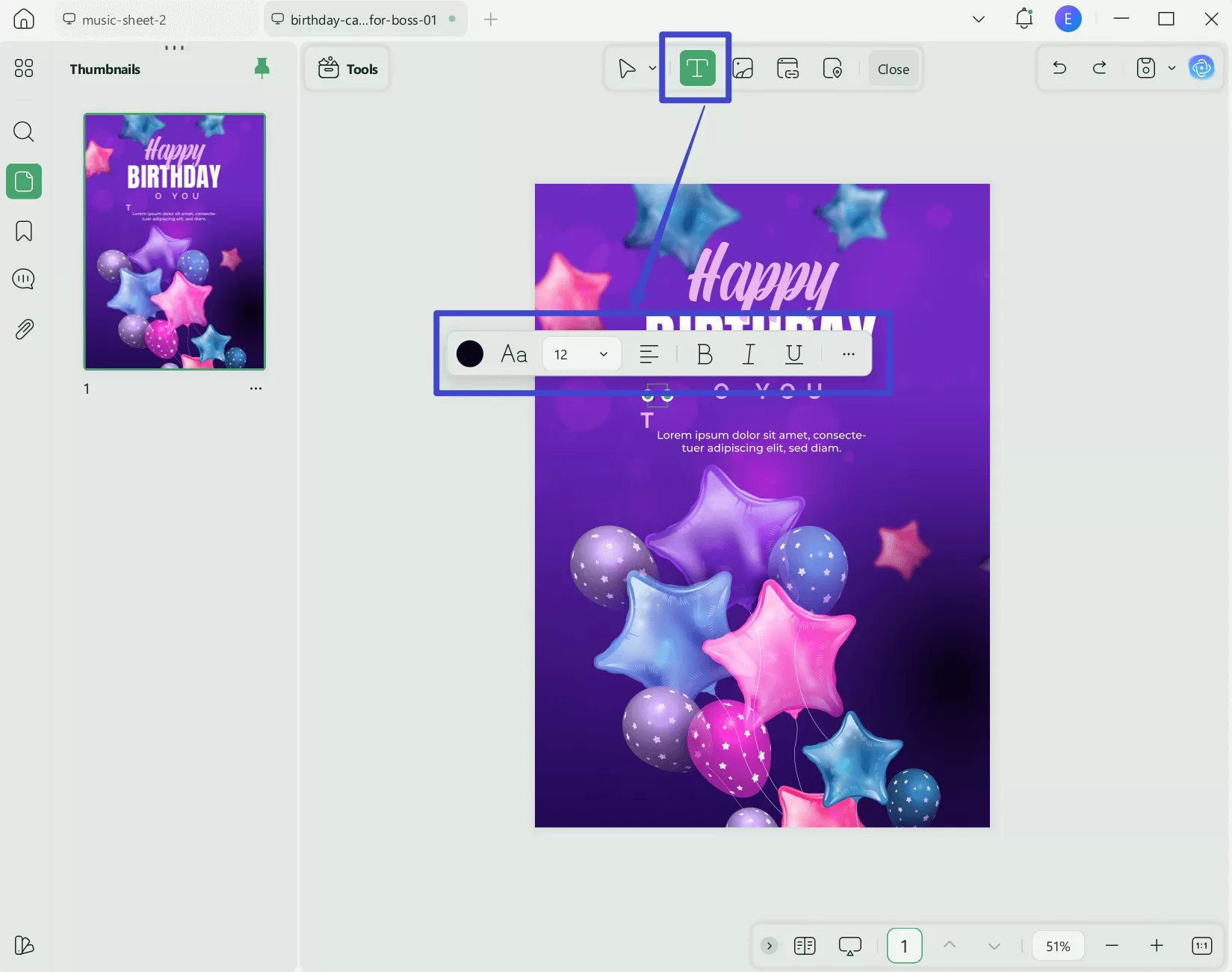16th birthday wishes edit the text bar with updf