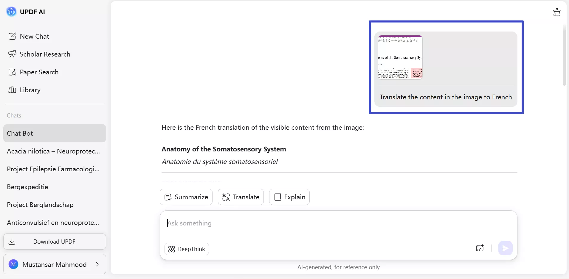 translate content in the image