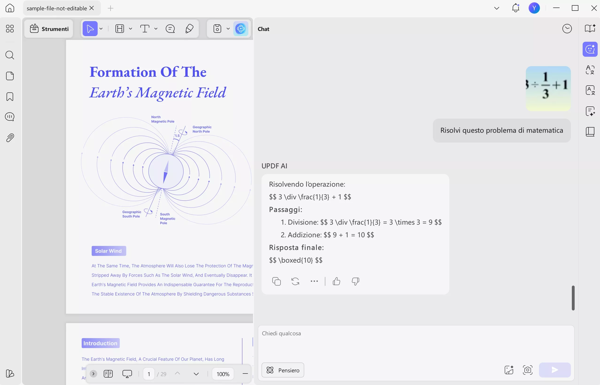 Per desktop studia con la chat di intelligenza artificiale UPDF
