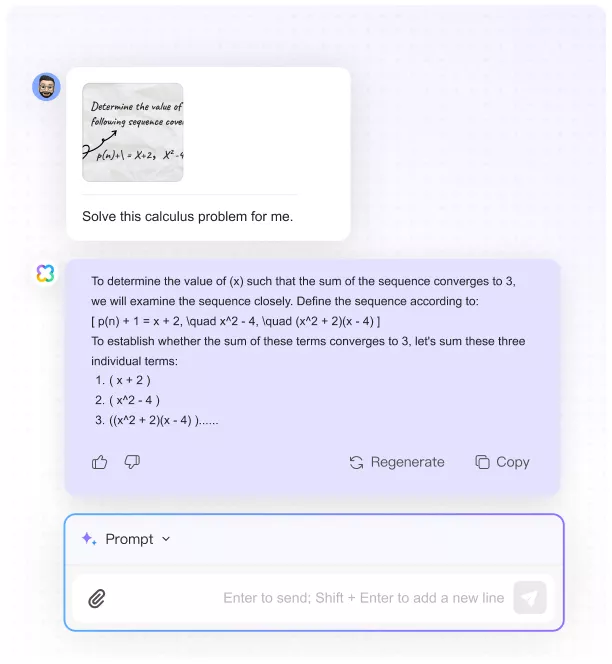 updf ai solve calculus problem