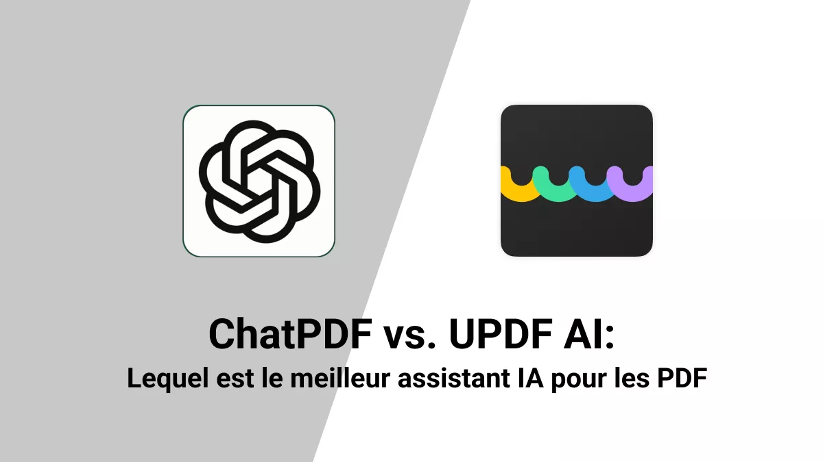 ChatPDF vs. UPDF AI : Lequel est le meilleur assistant IA pour les PDF
