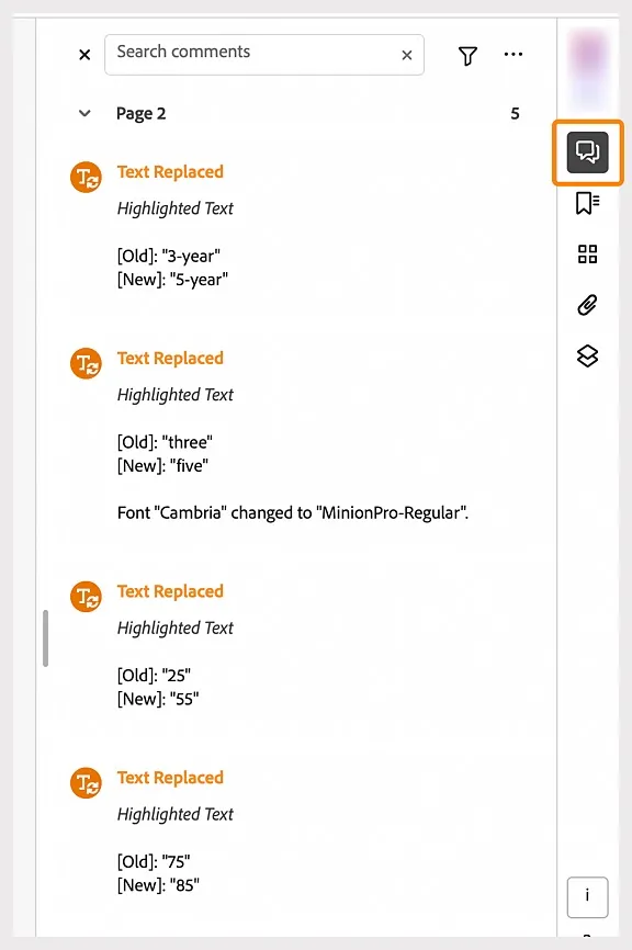 compare pdf adobe  review changes