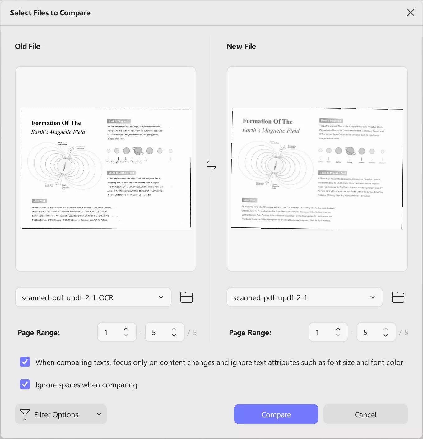 compare pdf adobe  compare files updf