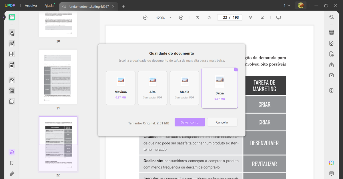 Comprimir PDF no Windows