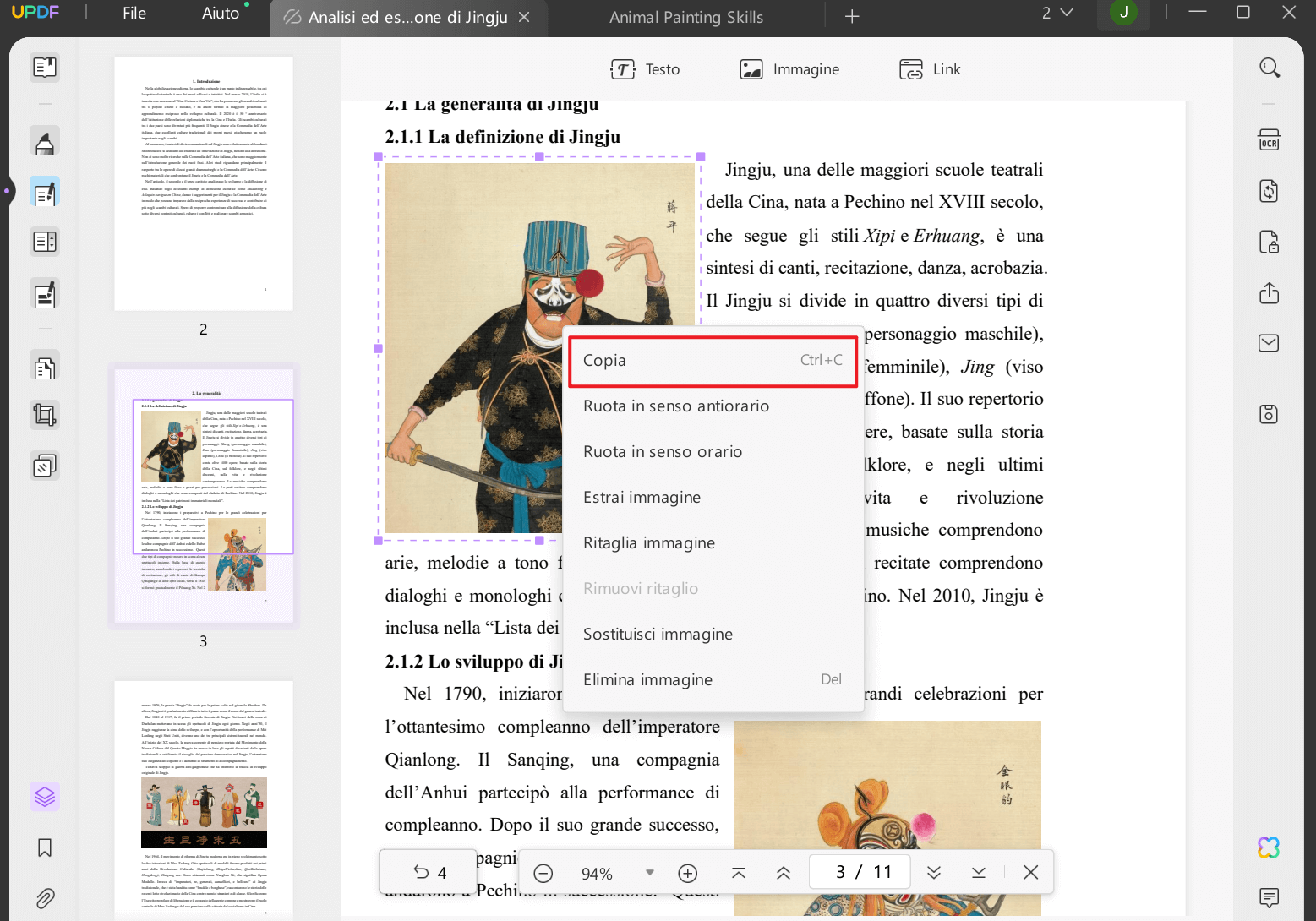 Modificare immagini in un PDF
