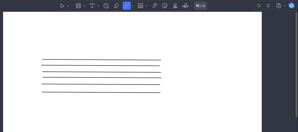 線を引いてコピーする