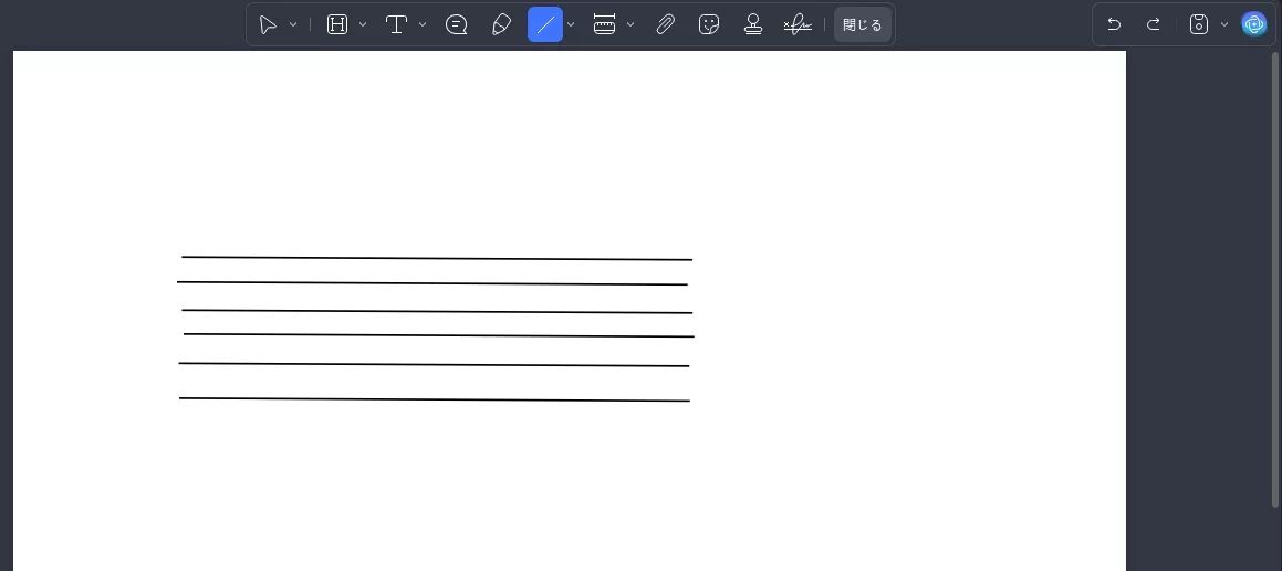 線を引いてコピーする