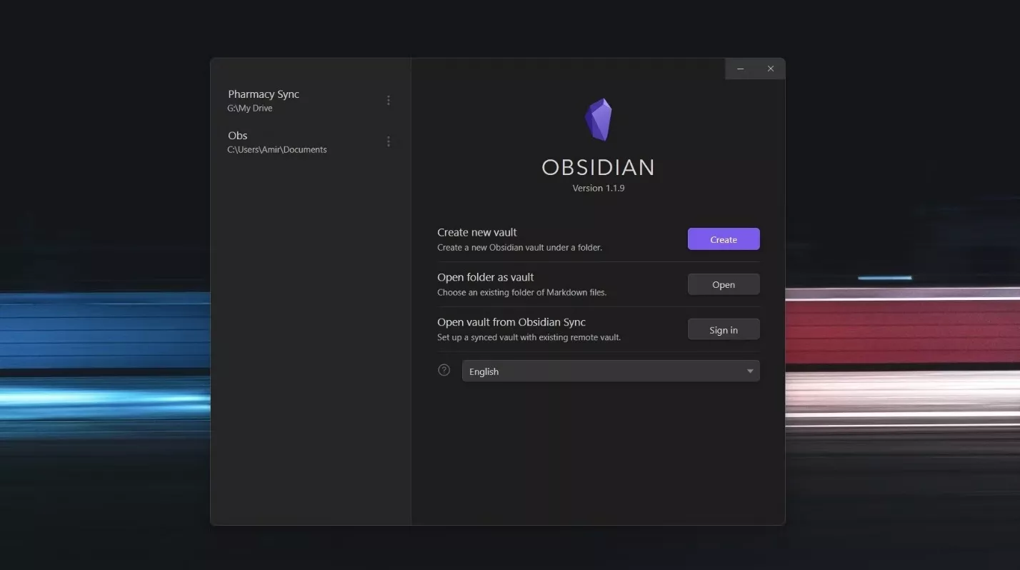 how to use obsidian notes create a new obsisian