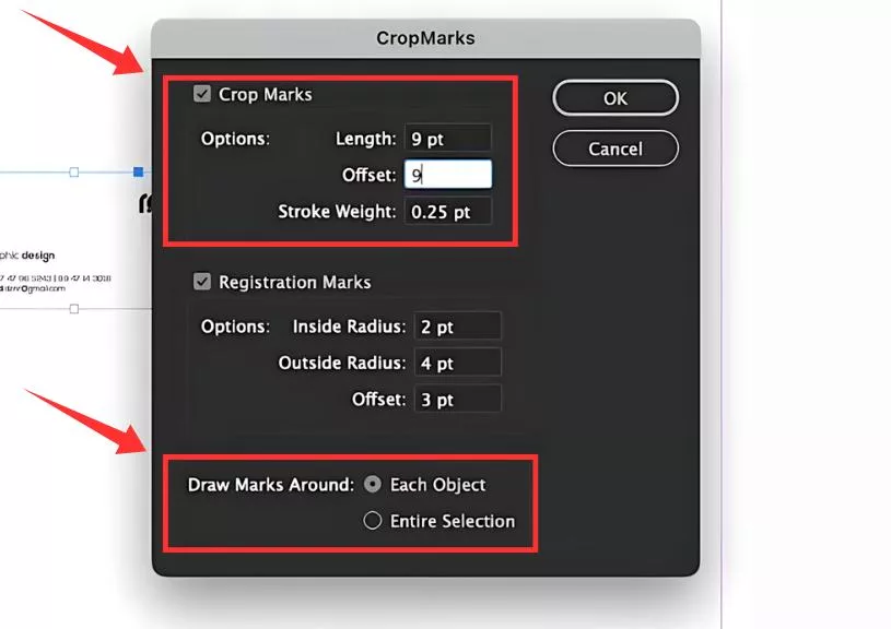 crop marks indesign adjust the crop marks properties in indesign