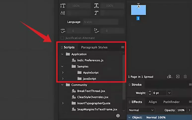 crop marks indesign expand Application under Scripts in  indesign