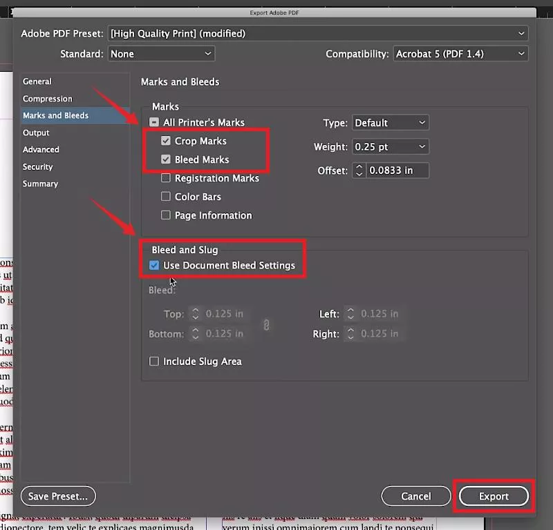 crop marks indesign export with crop and bleed marks with indesign