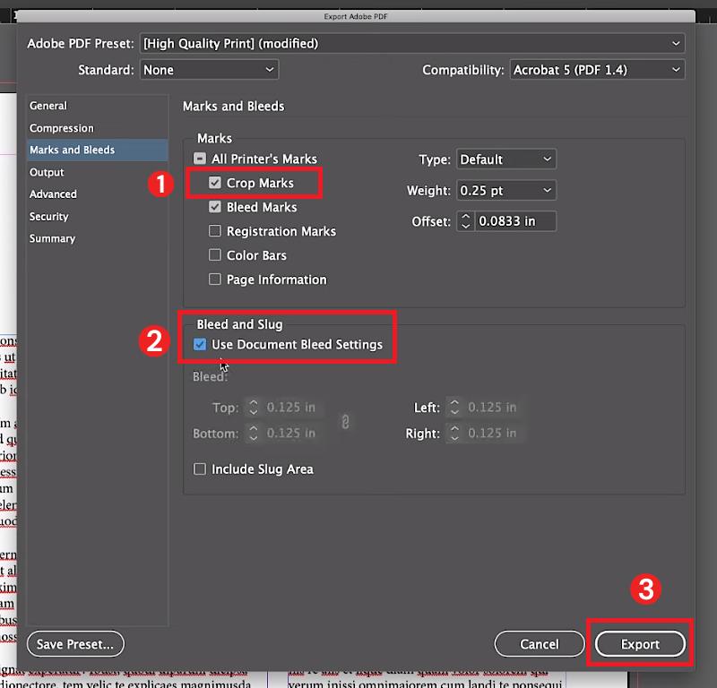 crop marks indesign export without crop marks in indesign
