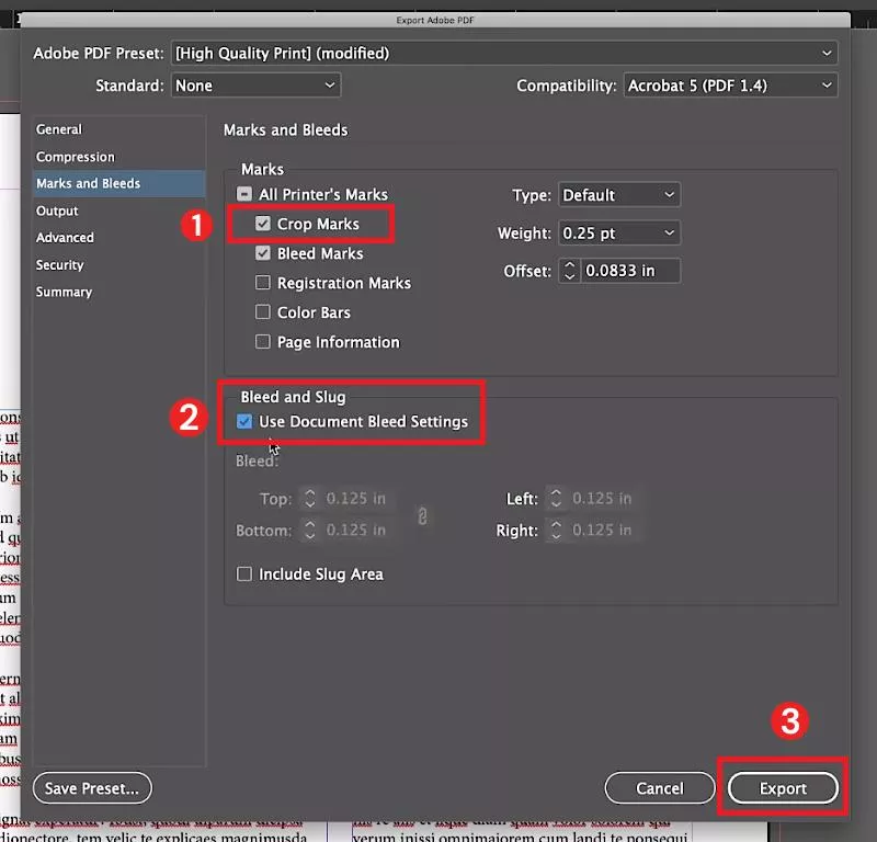 crop marks indesign export without crop marks in indesign