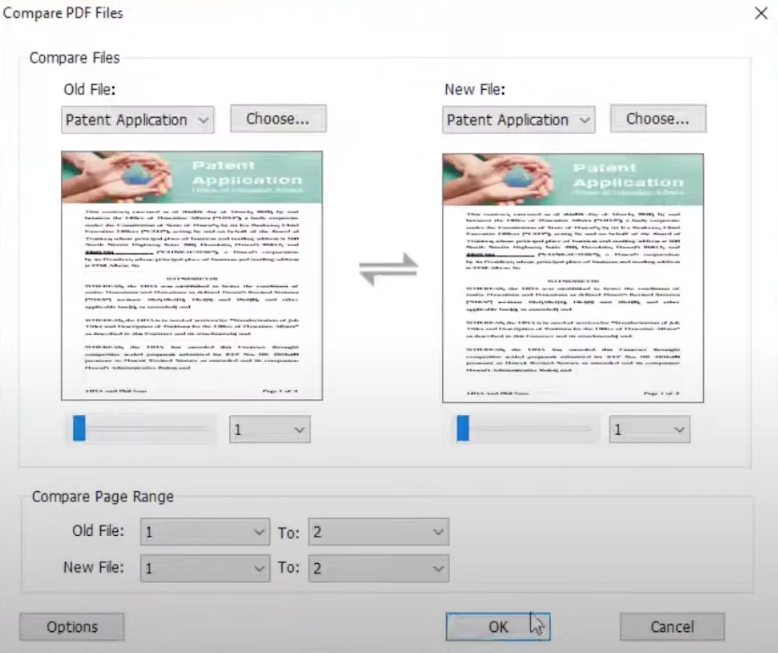  customize the settings for comparing pdf in foxit