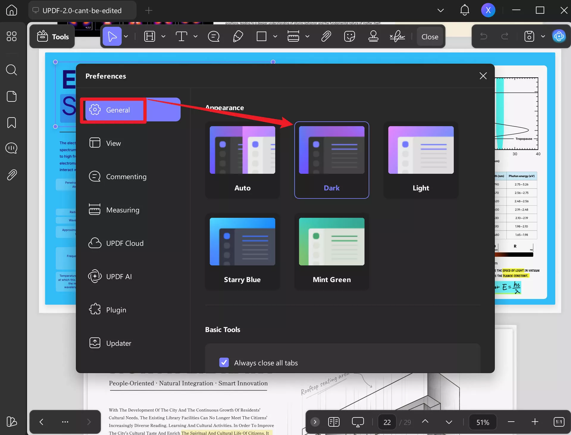 read pdf in dark mode updf