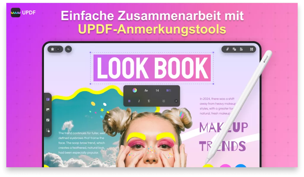 einfache zusammenarbeit updf anmerkungstools