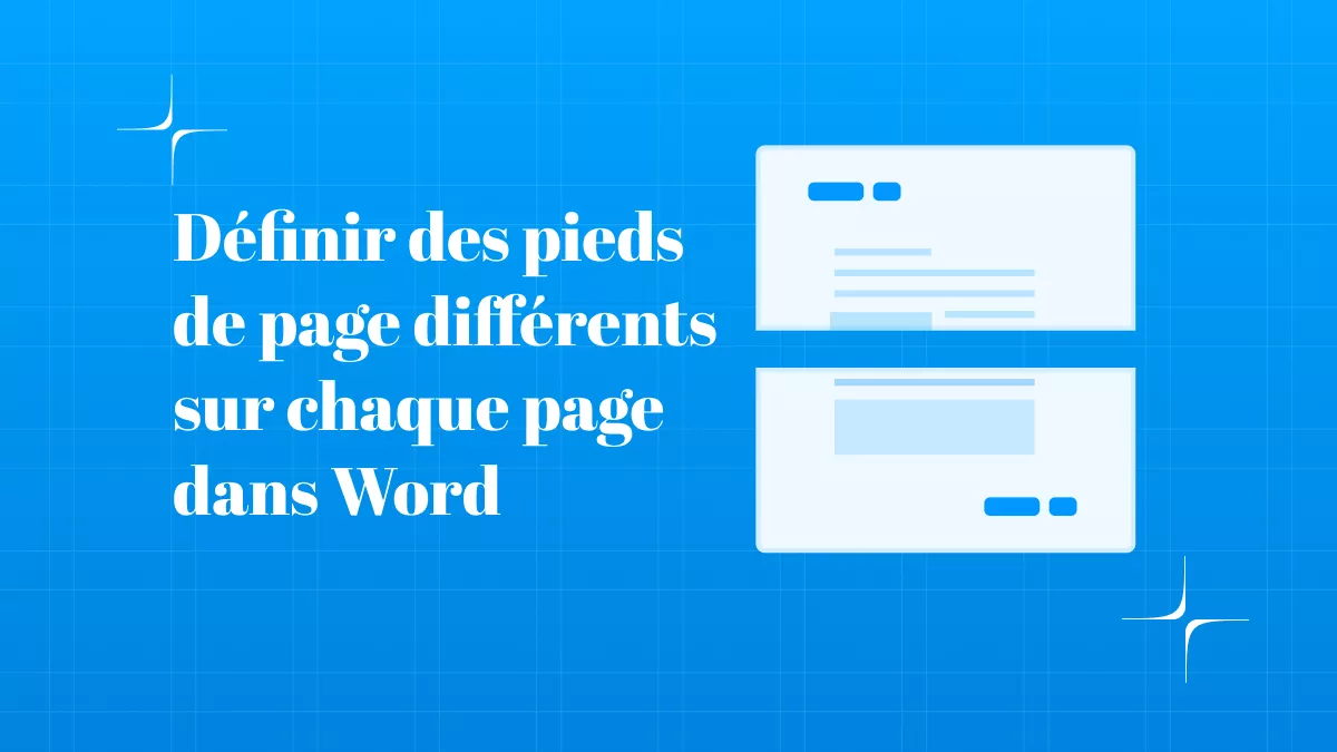 Comment utiliser un pied de page différent sur chaque page dans Word