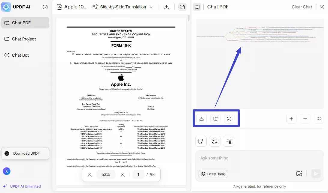 review and download results