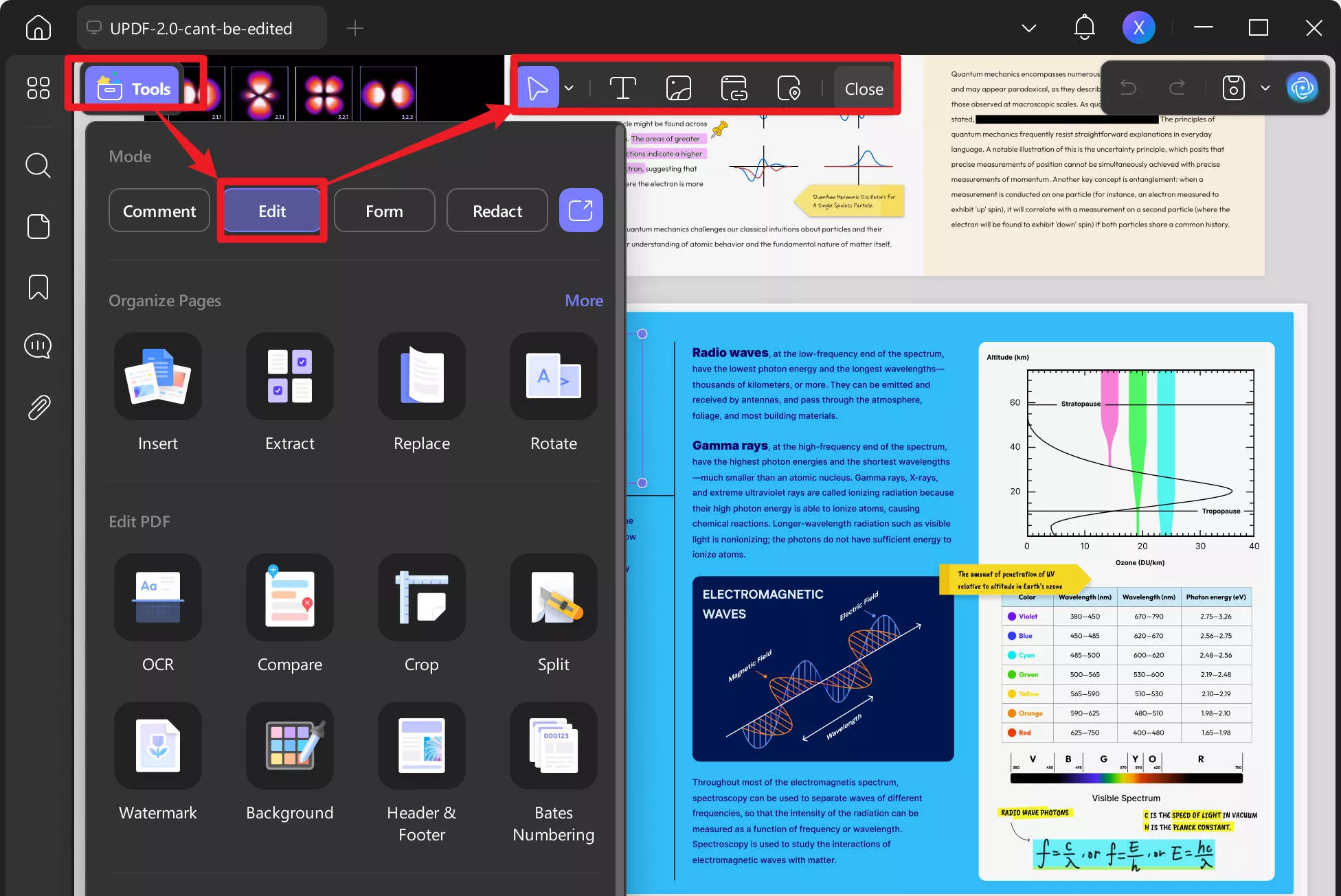 edit updf windows