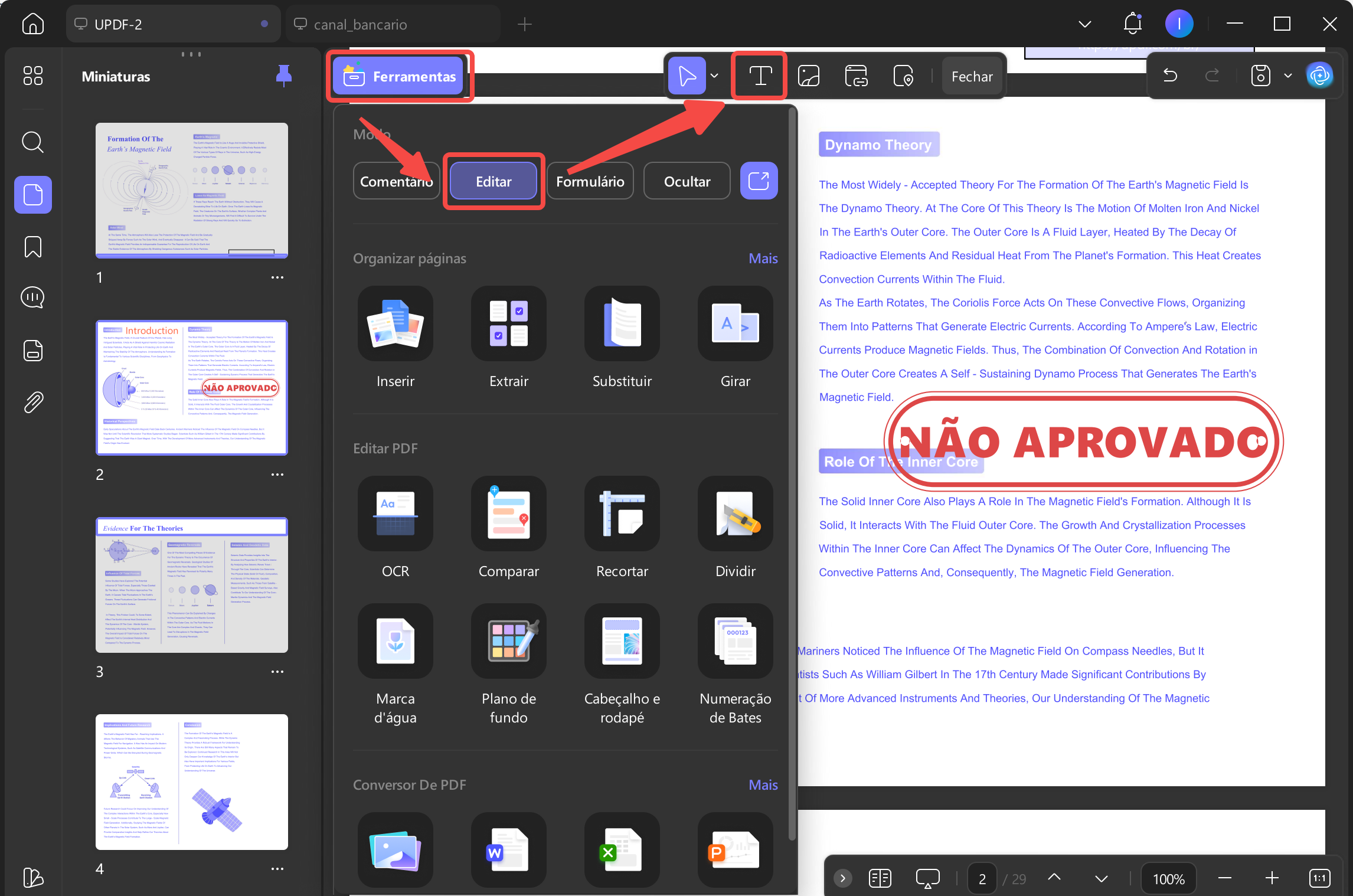 editar pdfs no updf