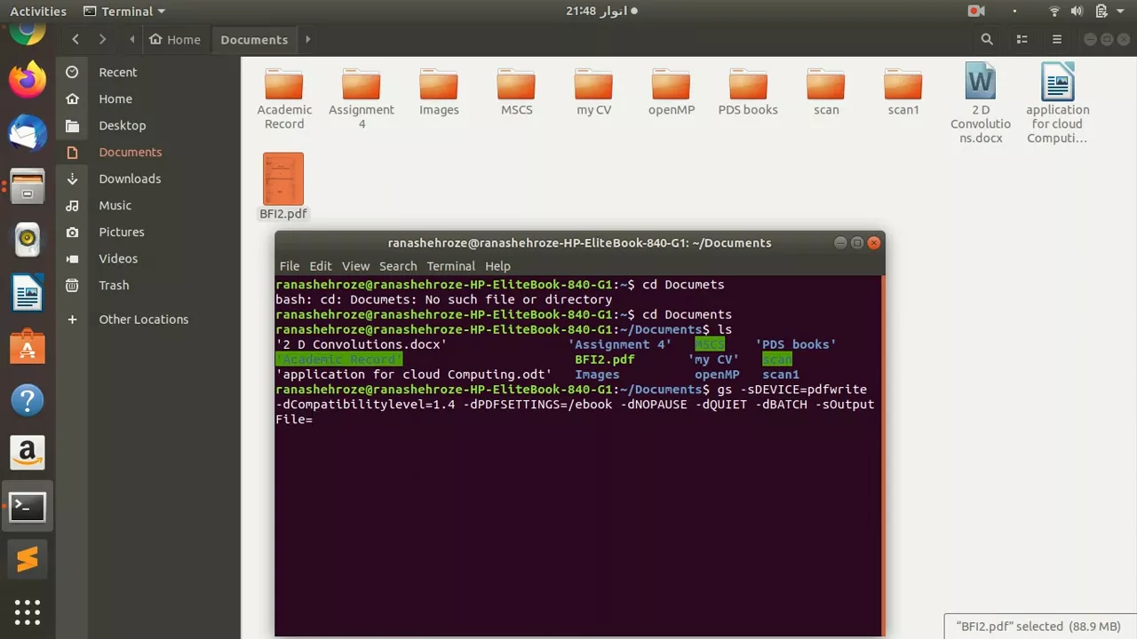  enter the command in linux terminal.