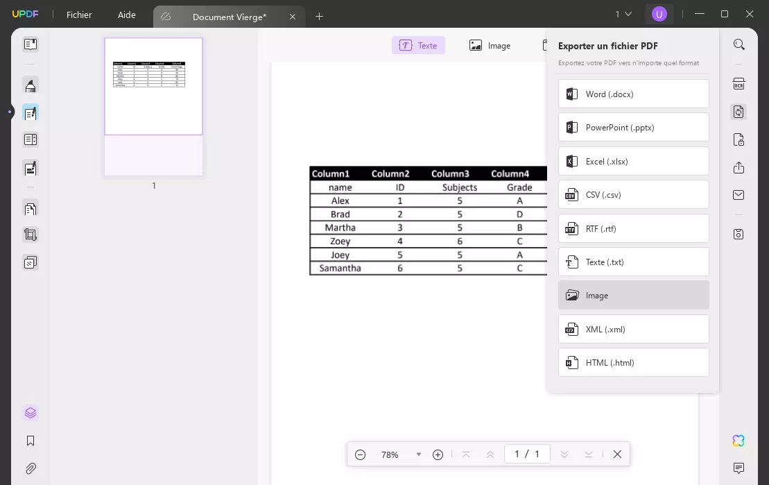 ouvrir un pdf avec excel