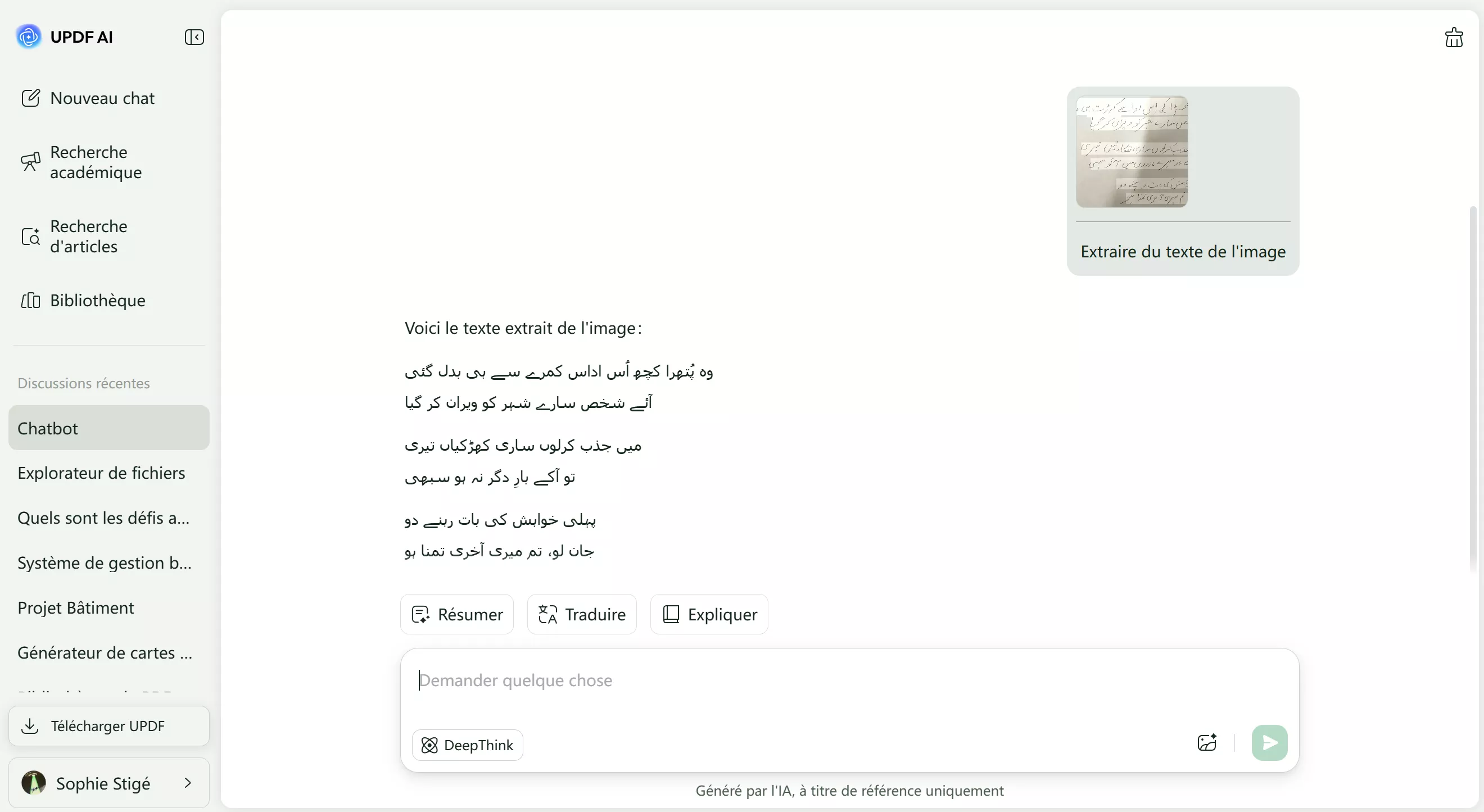extraire du texte à partir d'images