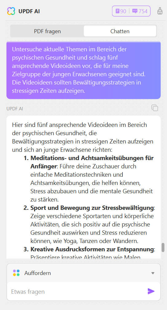 Wie Sie eine AI dazu bringen, ein Skript zu schreiben Videothema
