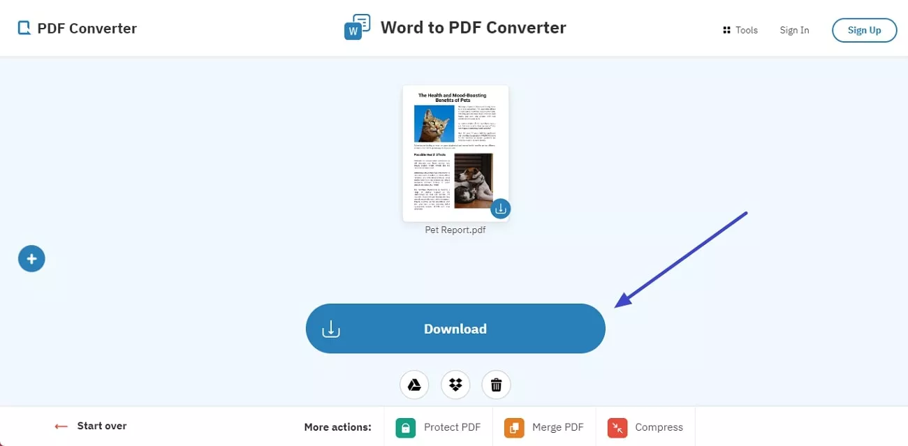 download created pdf converter
