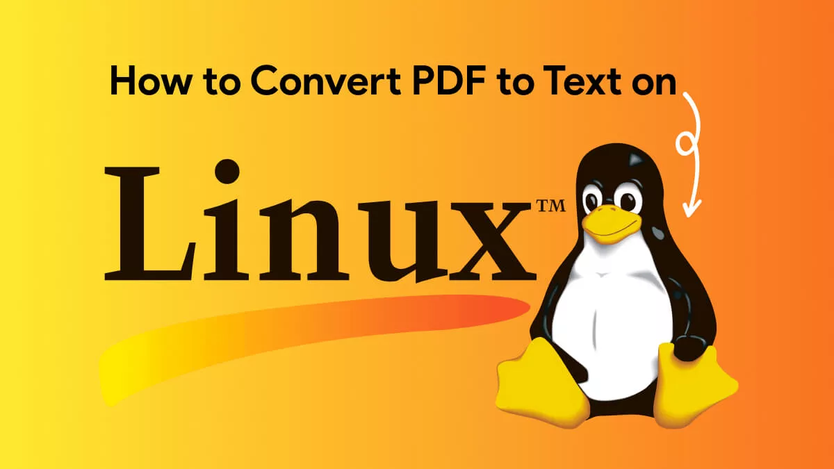 How to Convert PDF to Text on Linux? (3 Methods)