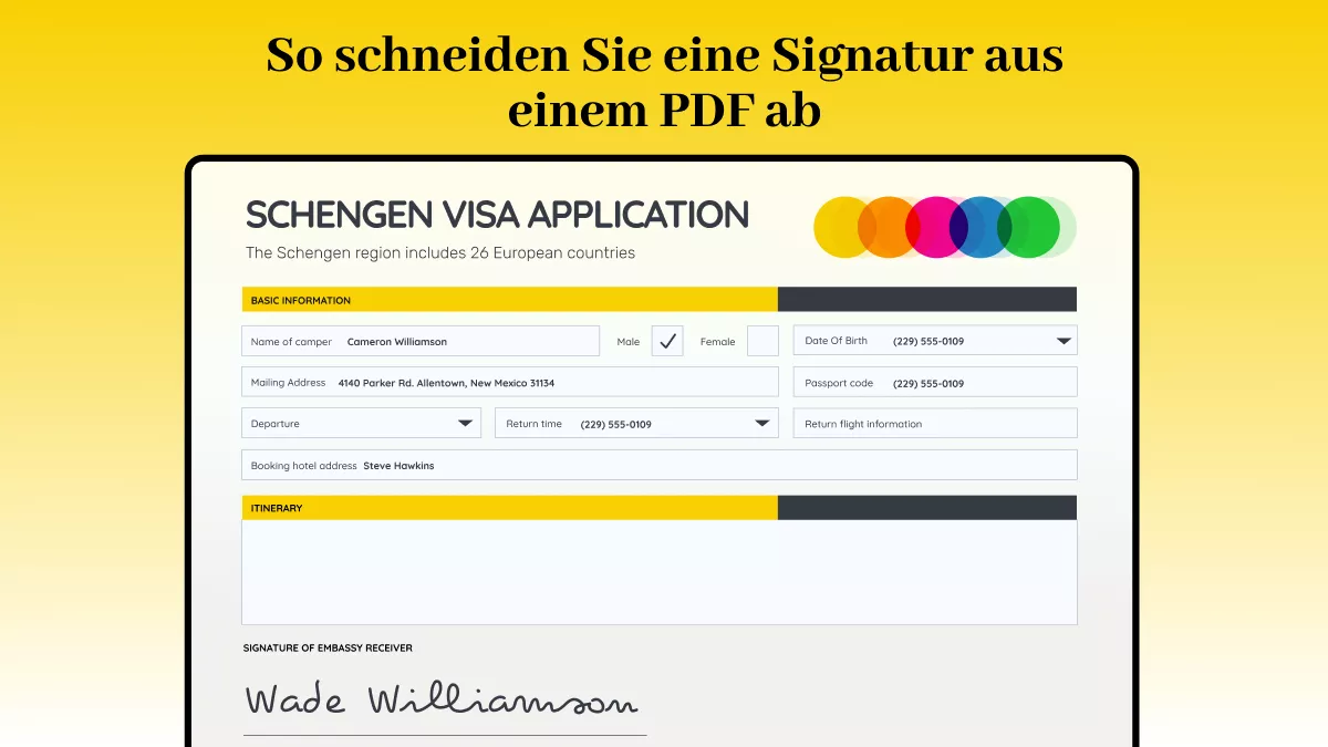 Wie Sie eine Signatur aus einer PDF-Datei zuschneiden - 3 Wege