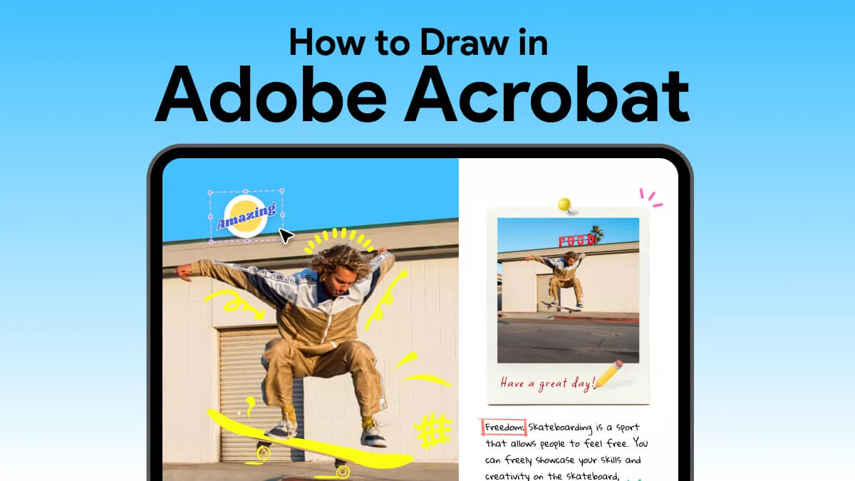 How to Draw in Adobe Acrobat? (In Seconds)