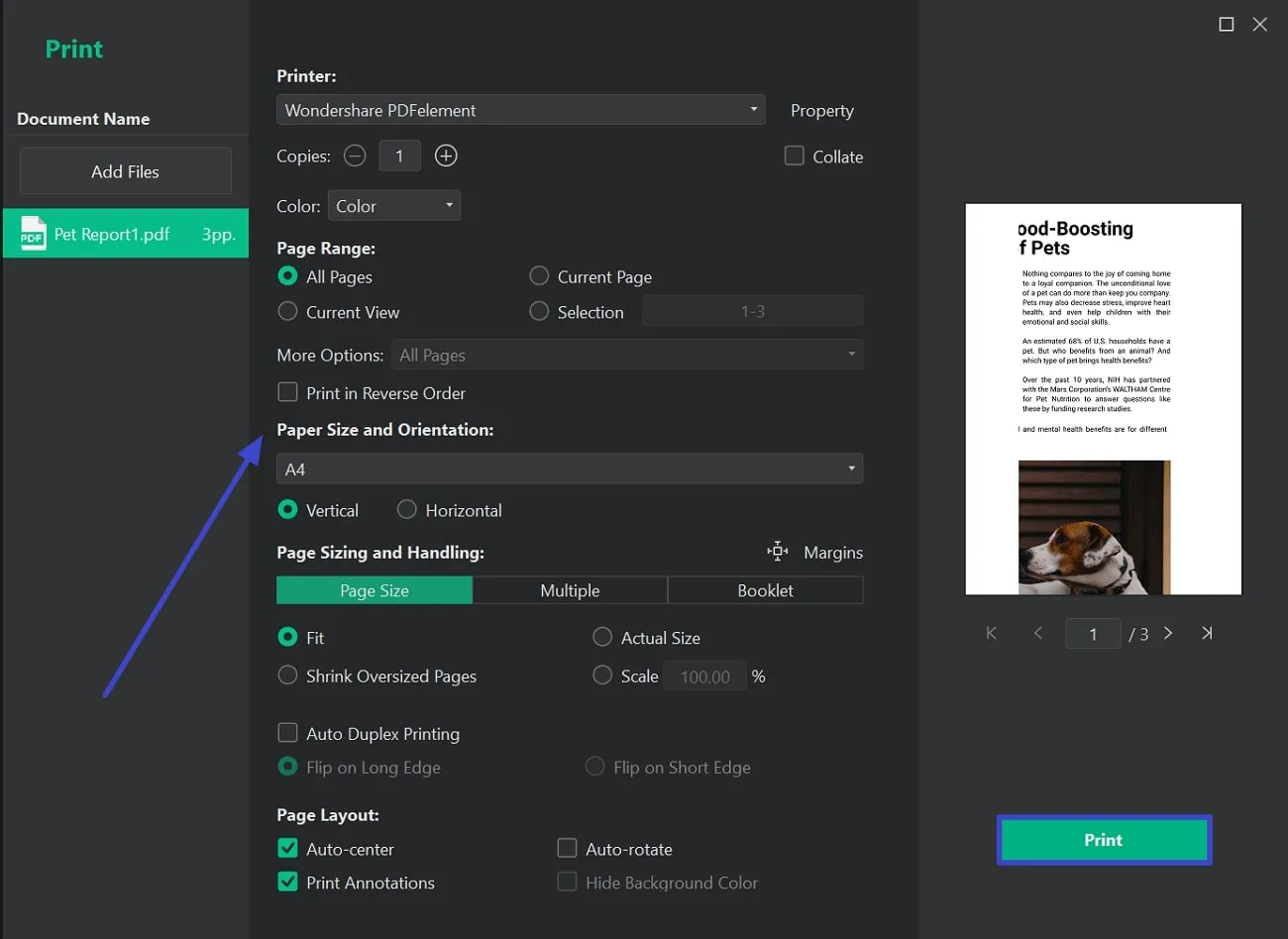 how to print a portion of a pdf print pdf on swifdoo pdf