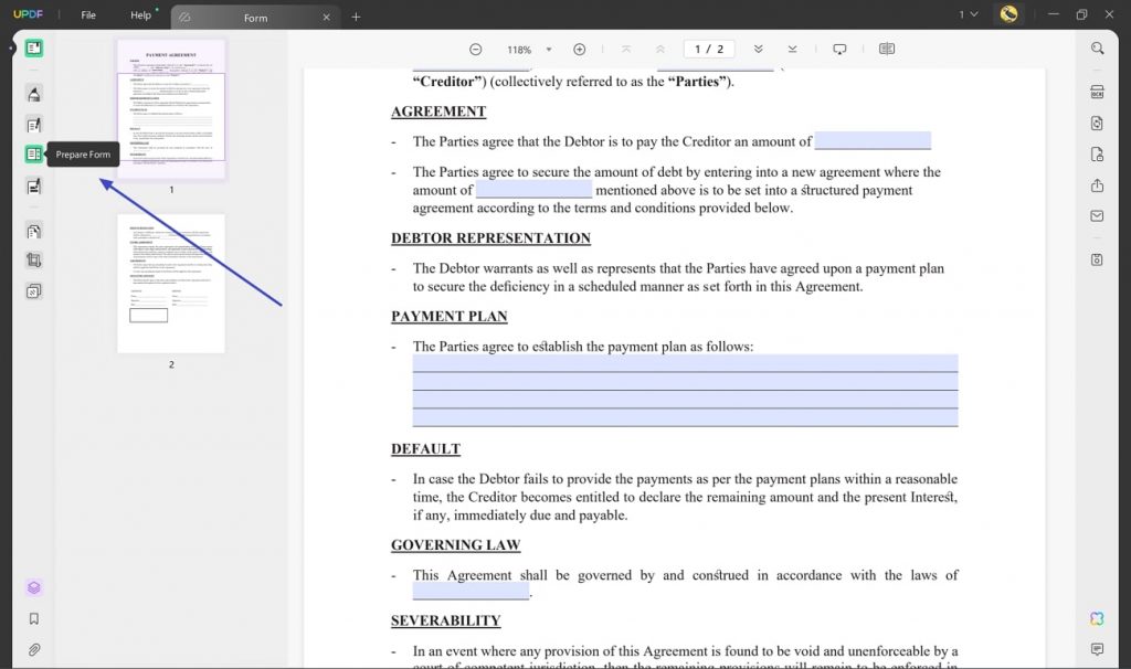 Learn How to Remove Blue Boxes in PDFs UPDF