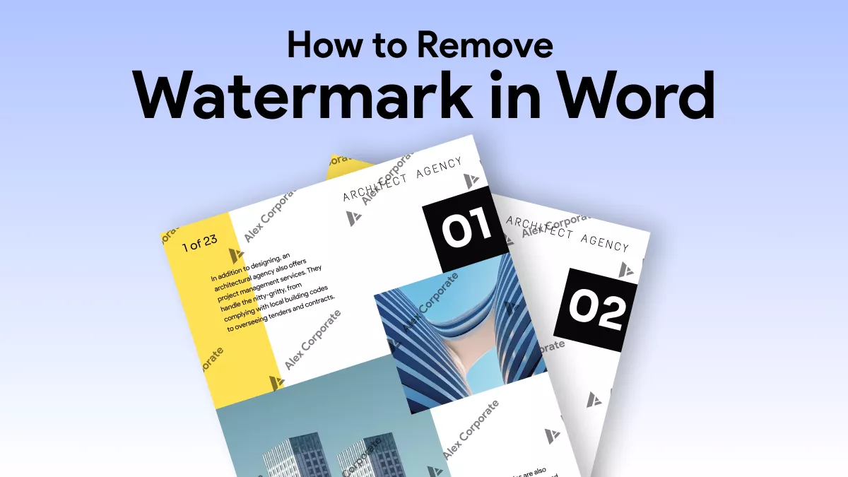 How to Remove Watermark in Word? (2 Easy Ways)