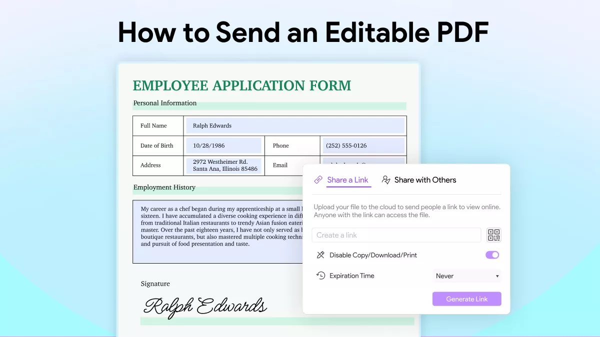 Learn How to Send An Editable PDF Using the Best Tool