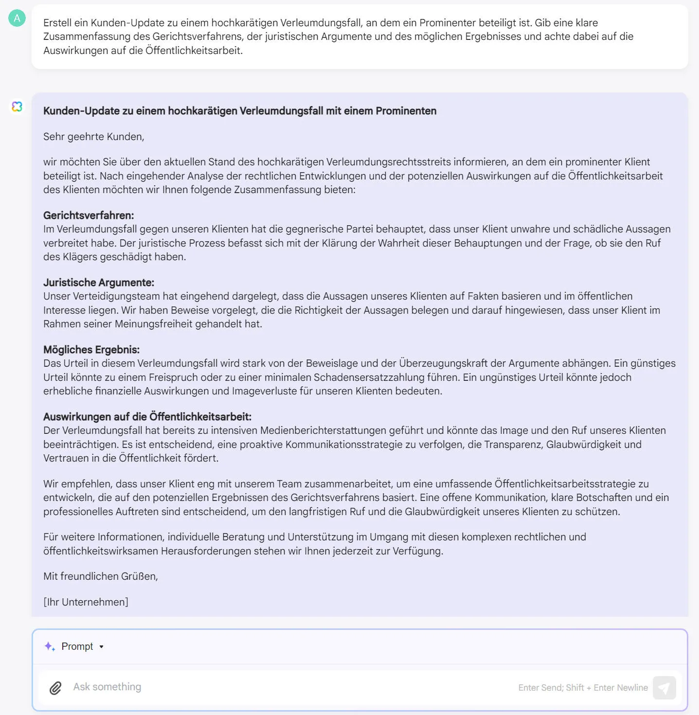 Wie Sie AI als Anwalt einsetzen Kommunikation mit Mandanten 