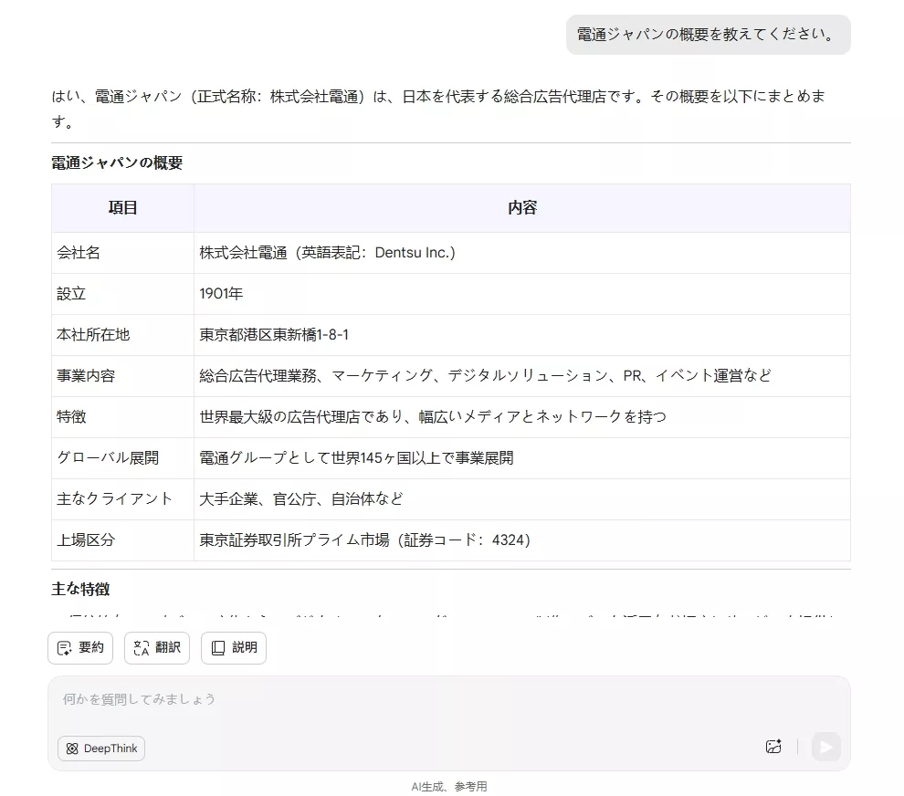 UPDFAIアシスタントを使用して会社の状況を知る