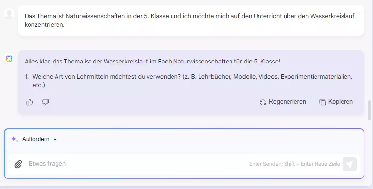 Wie Sie AI im Unterricht einsetzen Fach und Klassenstufe anbieten