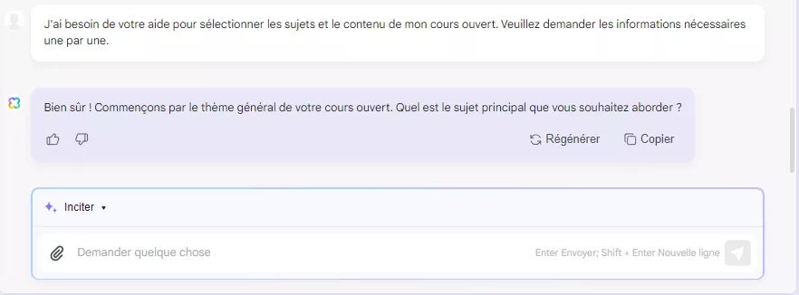 comment utiliser l'IA dans l'enseignement Demandez à UPDF AI des suggestions d'enseignement