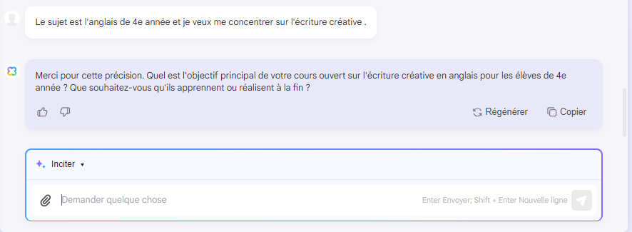 comment utiliser l'IA dans l'enseignement fournir des matières et des niveaux scolaires avec UPDF AI Assistant