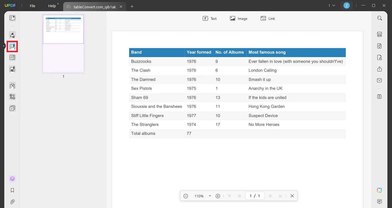 open the editing tool in UPDF to edit converted PDF.