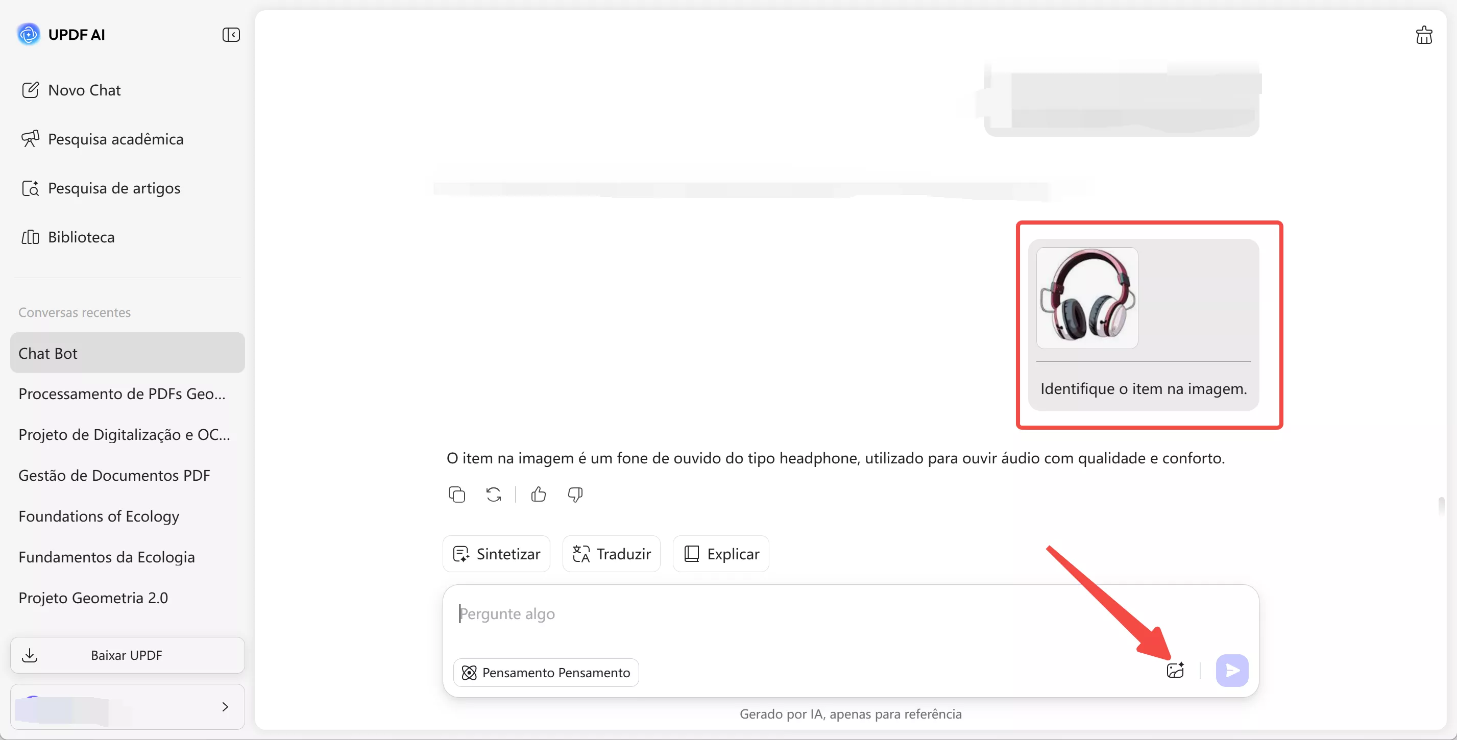 identifique o item na imagem