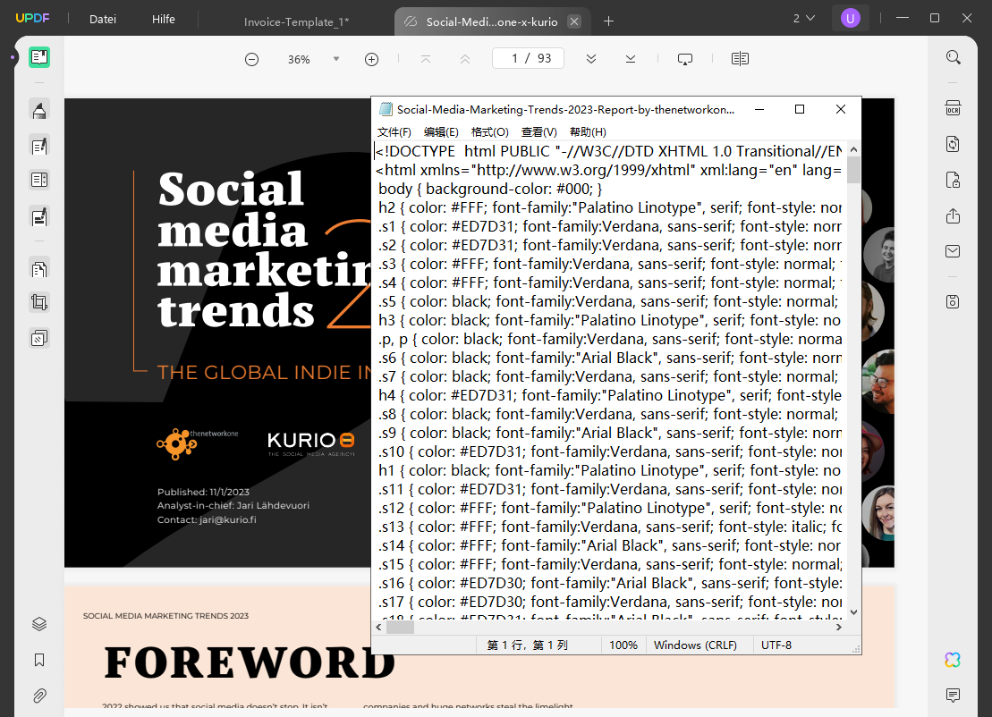 Bild in HTML UPDF