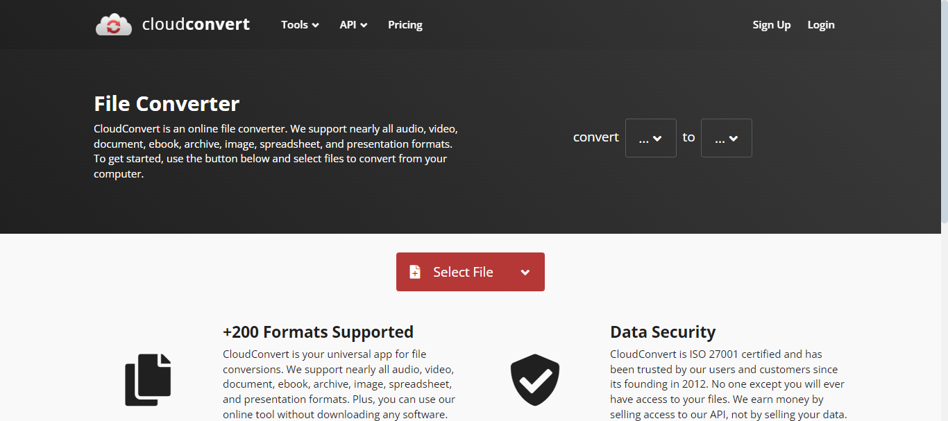 cloudconvert file converter.