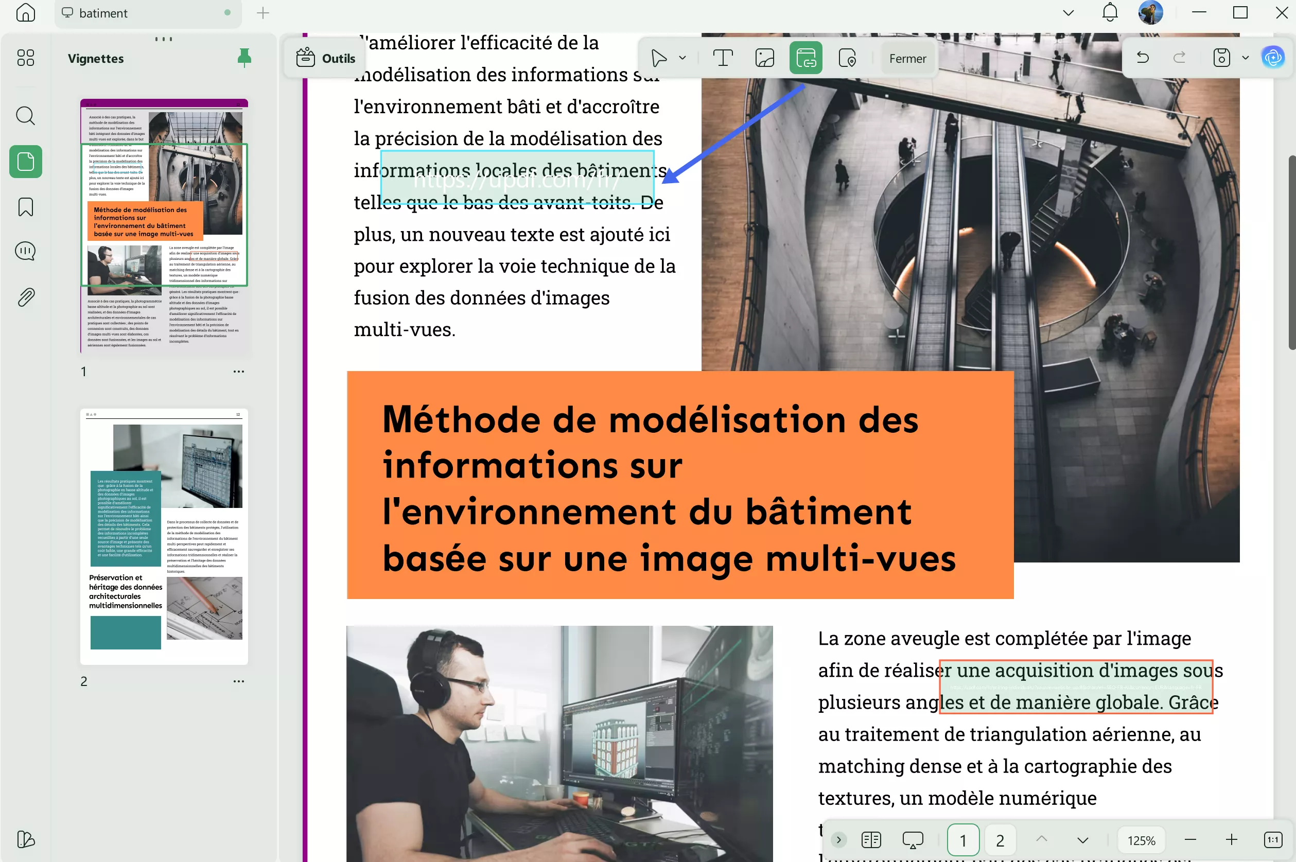 les hyperliens ne fonctionnent pas en pdf