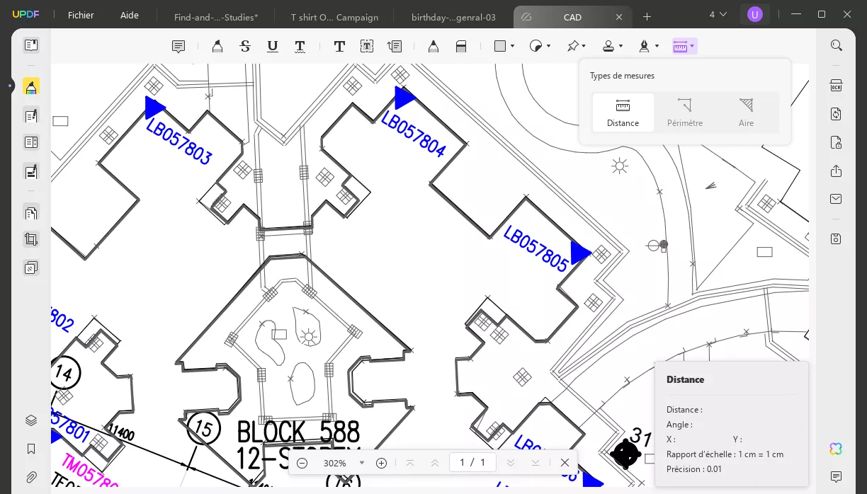 Outils de règle PDF